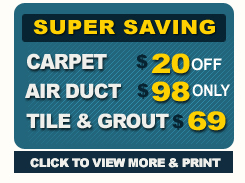Carpet cleaning coupon